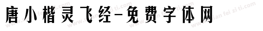 唐小楷灵飞经字体转换