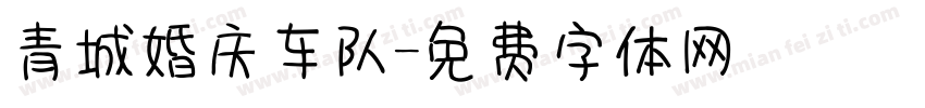 青城婚庆车队字体转换