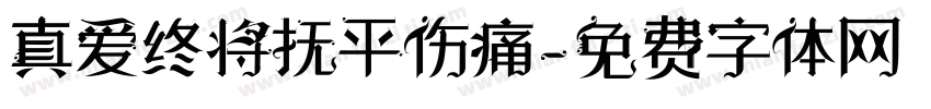 真爱终将抚平伤痛字体转换
