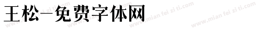 王松字体转换