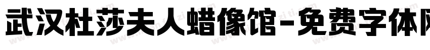 武汉杜莎夫人蜡像馆字体转换