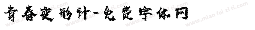 青春变形计字体转换