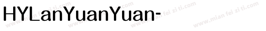 HYLanYuanYuan字体转换