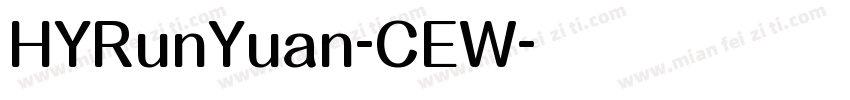 HYRunYuan-CEW字体转换