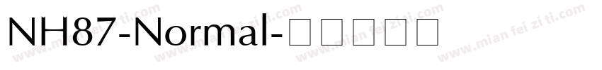 NH87-Normal字体转换