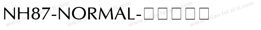 NH87-Normal字体转换
