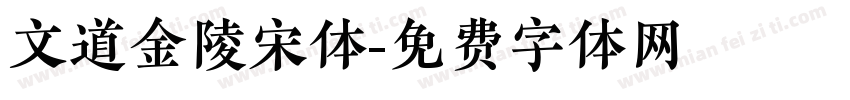 文道金陵宋体字体转换