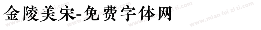 金陵美宋字体转换