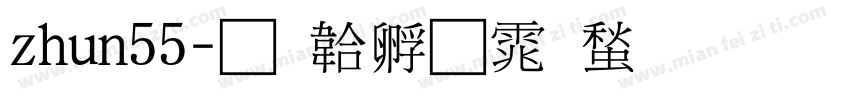 zhun55字体转换