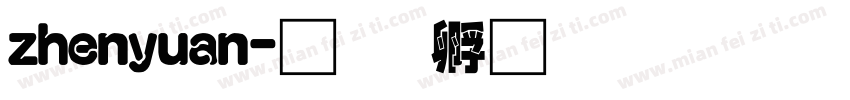 zhenyuan字体转换
