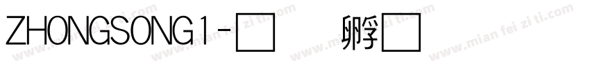 ZHONGSONG1字体转换