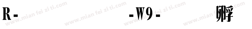 R-雅宋體-W9字体转换