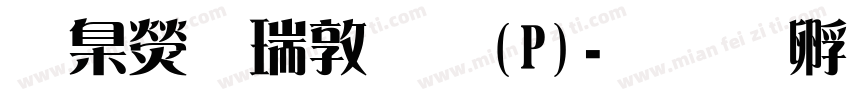 華康儷細黑(P)字体转换