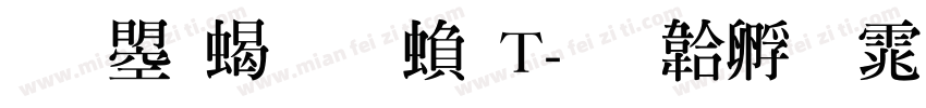 文鼎粗明繁T字体转换