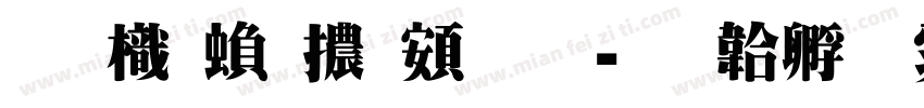 圖龍繁體超明字体转换