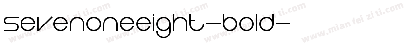 SevenOneEight-Bold字体转换