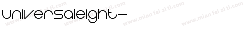 UniversalEight字体转换