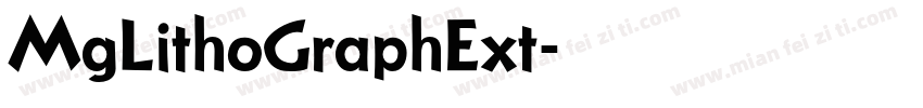 MgLithoGraphExt字体转换