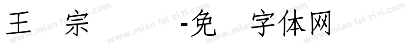 王汉宗综艺简字体转换