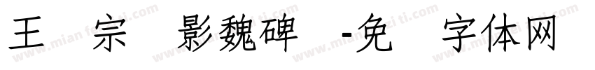 王汉宗阴影魏碑简字体转换
