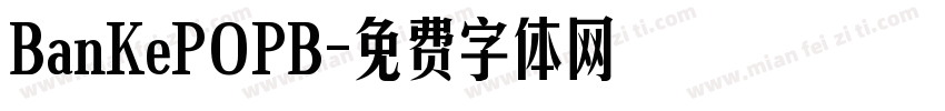 BanKePOPB字体转换