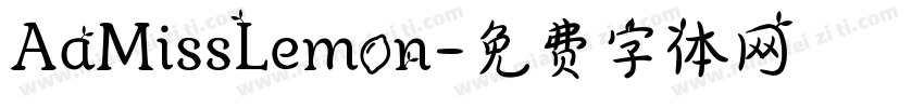 AaMissLemon字体转换