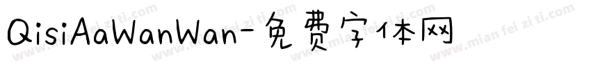 QisiAaWanWan字体转换
