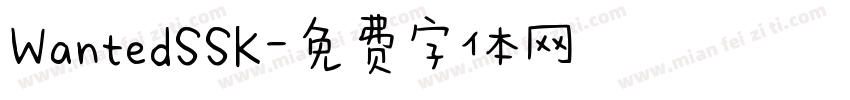 WantedSSK字体转换