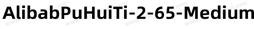 AlibabPuHuiTi-2-65-Medium字体转换