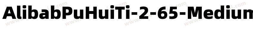 AlibabPuHuiTi-2-65-Medium字体转换