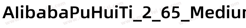 AIibabaPuHuiTi_2_65_Medium字体转换