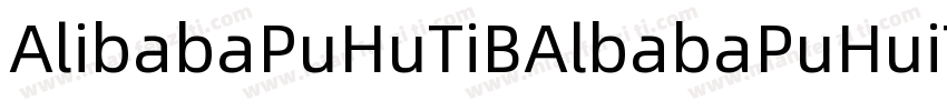 AlibabaPuHuTiBAlbabaPuHuiTiR字体转换