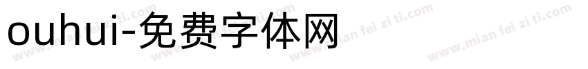 ouhui字体转换