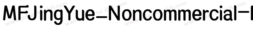 MFJingYue_Noncommercial-Regular字体转换