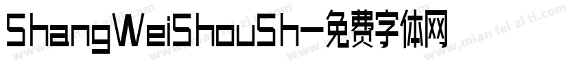 ShangWeiShouSh字体转换
