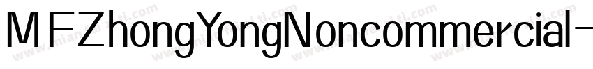 MFZhongYongNoncommercial字体转换