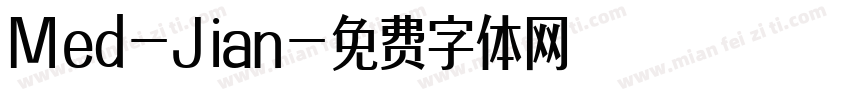 Med-Jian字体转换