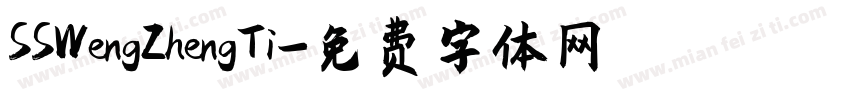 SSWengZhengTi字体转换