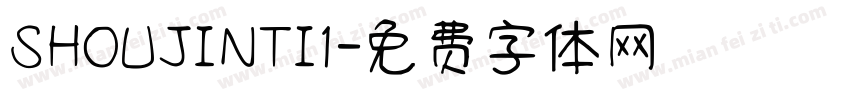 SHOUJINTI1字体转换