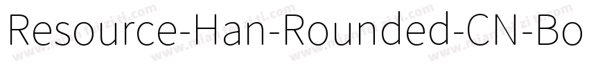 Resource-Han-Rounded-CN-Bold字体转换