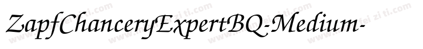 ZapfChanceryExpertBQ-Medium字体转换