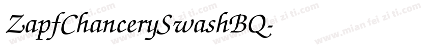 ZapfChancerySwashBQ字体转换