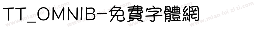 TT_OMNIB字体转换