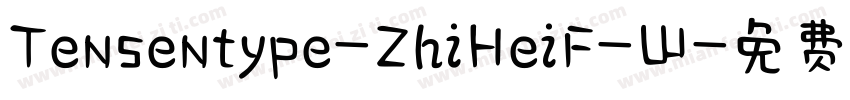 Tensentype-ZhiHeiF-W字体转换
