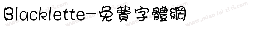 Blacklette字体转换