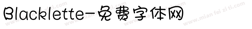 Blacklette字体转换