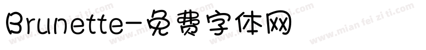 Brunette字体转换
