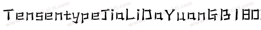 TensentypeJiaLiDaYuanGB18030字体转换