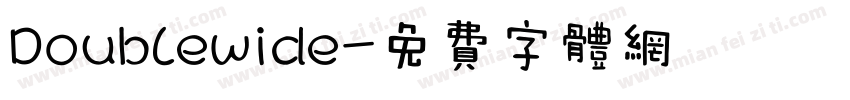 Doublewide字体转换
