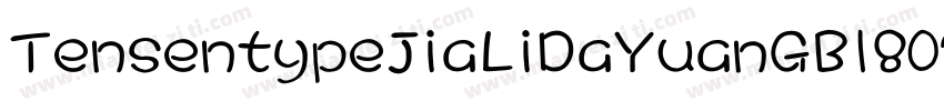 TensentypeJiaLiDaYuanGB18030字体转换